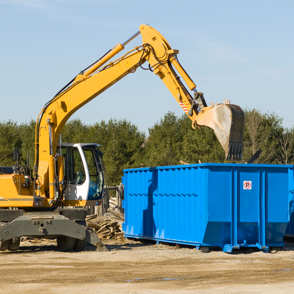 what size residential dumpster rentals are available in Chickasaw AL